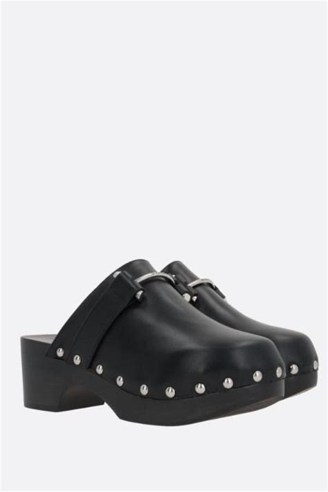 givenchy smooth leather clogs|Givenchy official site.